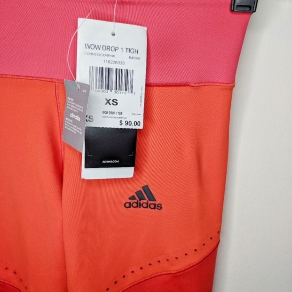 Adidas Wow Drop tights Core Red - Pink - Picture 7 of 8